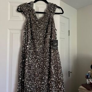 Adrianna Pepprel sequin dress/gown